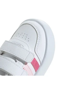Sneakers bianche con dettagli rosa e suola Bubblecomfy Adidas Breaknet 3.0 CF I