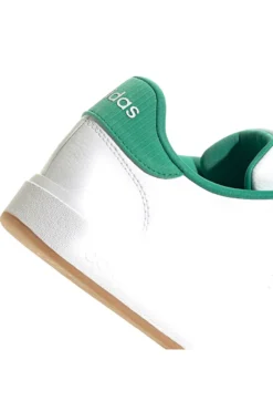 Sneakers bianche con dettagli verdi design essenziale Adidas Advantage Base 2.0