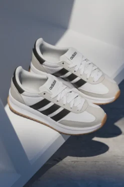 Sneakers Bianche con Dettagli Neri e Grigi ADIDAS RUN 70s 2.0 J