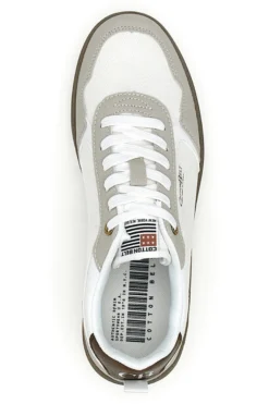 Sneakers bianche con dettagli marroni Cotton belt HOOK CVS