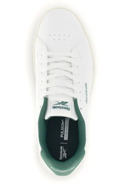 Sneakers bianche con dettagli verdi in pelle Reebok Court clean