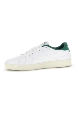 Sneakers bianche con dettagli verdi in pelle Reebok Court clean