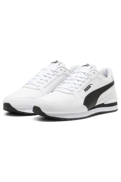 Sneakers bianche con dettagli neri e soletta SoftFoam+ Puma ST Runner v4 L