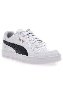 Sneakers bianche con dettagli neri e logo dorato Puma Caven 2
