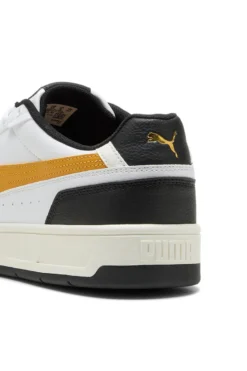 Sneakers bianche con dettagli giallo e nero Puma Court Classico