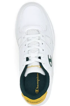 Sneakers bianche con dettagli verde e giallo Champion CLY 87 B GS
