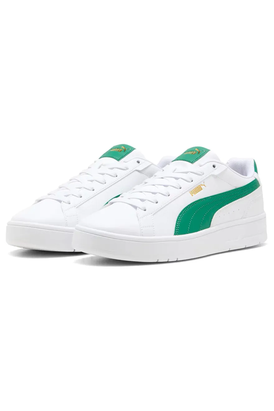 Sneakers bianche con dettagli verdi PUMA Court Classico