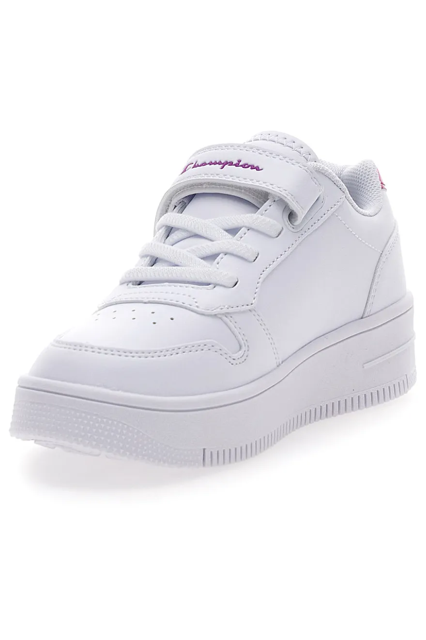 Sneakers Bianche con dettagli Rosa CHAMPION RD18 PLATFORM GLITTER G PS