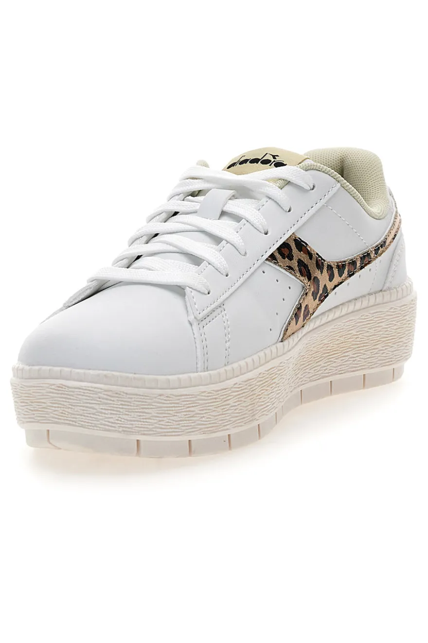 Sneakers bianche con dettaglio animalier Diadora Jace Jungle