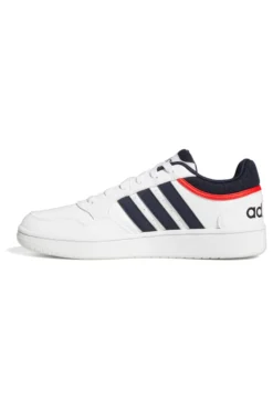 Sneakers bianche con dettagli blu e rossi Adidas Hoops 3.0