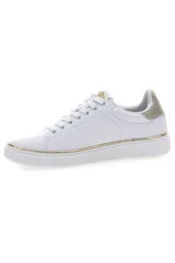 Sneakers bianche con dettagli dorati Cotton belt GTZ 2.0