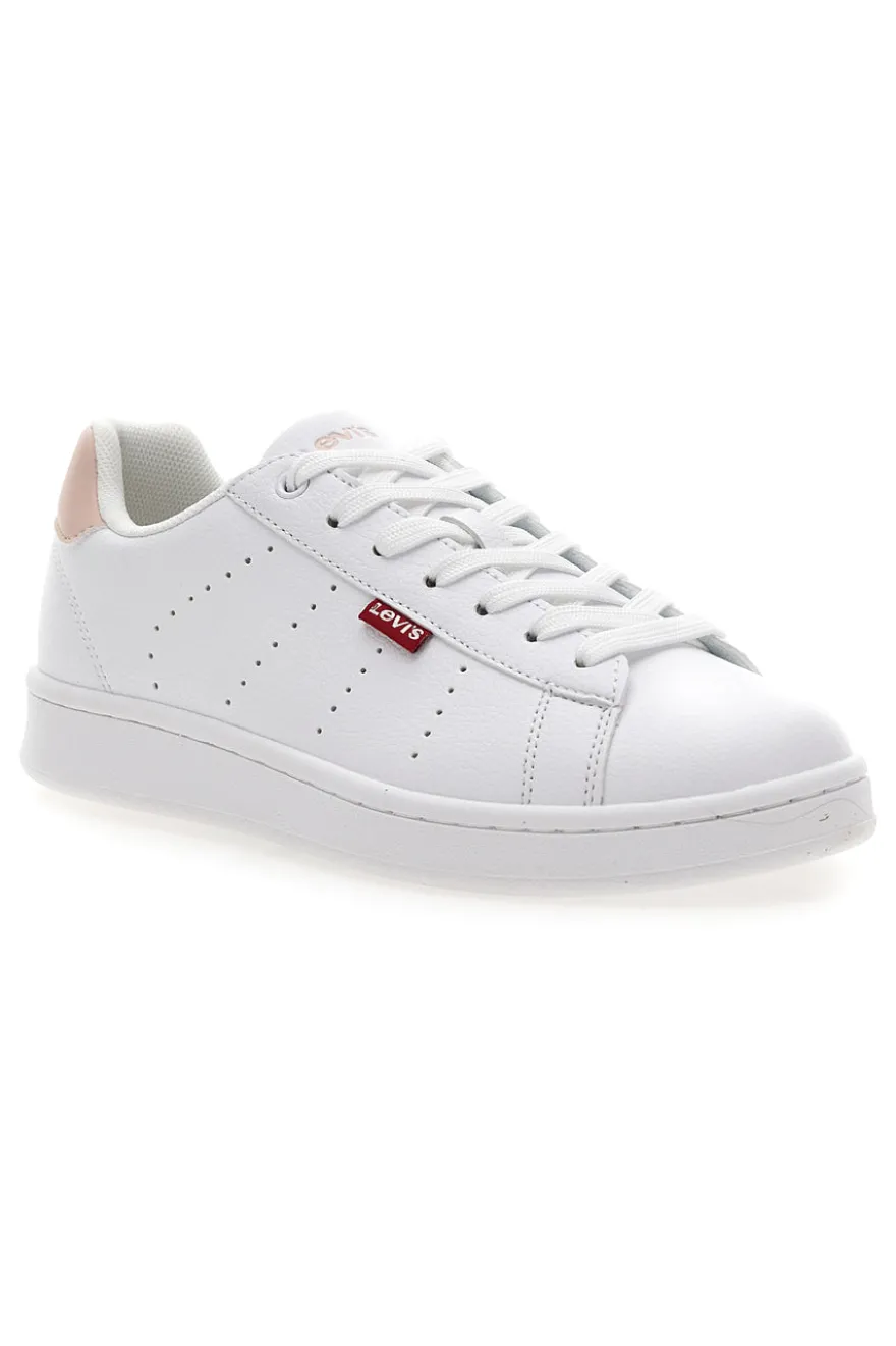 Sneakers Bianche con Dettaglio Posteriore Rosa LEVI'S AVENUE