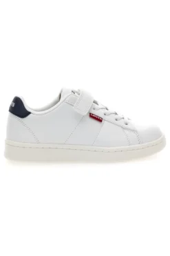 Sneakers bianche con dettaglio blu navy Levi's Bell JR