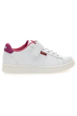 Sneakers bianche con dettagli fucsia Levi's Bell JR