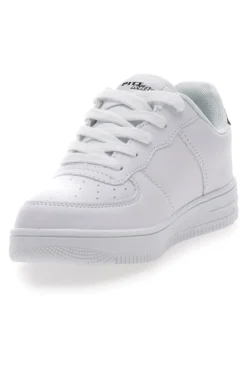 Sneakers Bianche con Dettagli neri Blu Verdi PITT KIDS K191562