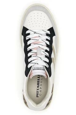 Sneakers bianche con dettagli animalier Pittarello Capsule BT261130001