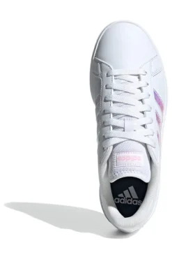 Sneakers bianche con dettagli iridescenti Adidas Grand Court Base 2.0