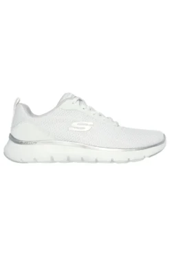 Sneakers bianche con dettagli argento Flex Appeal 5.0 Skechers