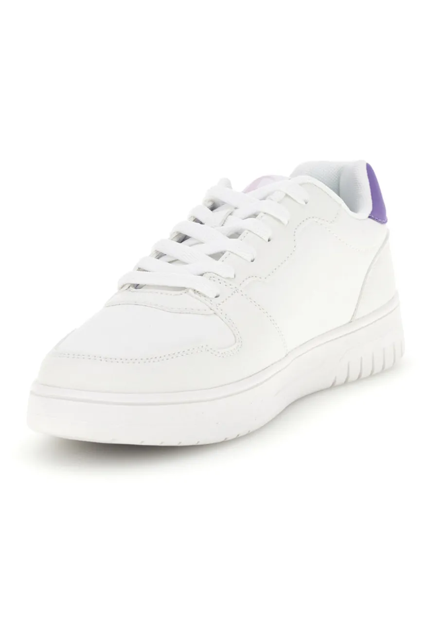 Sneakers bianche con dettaglio viola Champion Cly Nwm
