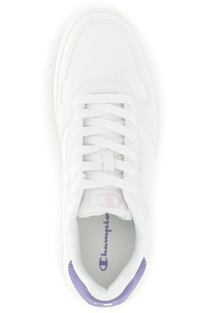 Sneakers bianche con dettaglio viola Champion Cly Nwm