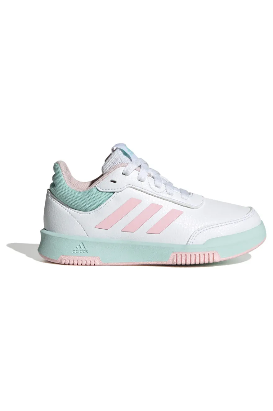 Sneakers bianche con dettagli pastello in materie sintetiche Adidas Tensaur Sport 2.0 K
