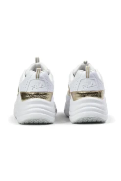 Sneakers bianche con dettagli oro e suola chunky Fila FFW0586