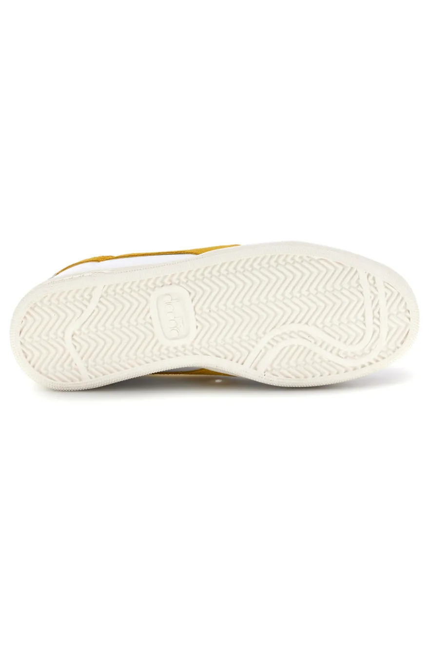 Sneakers Bianche con inserto giallo Diadora Kick Sl