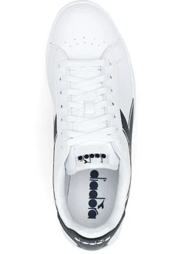 Sneakers bianche con logo blu DIADORA TORNEO