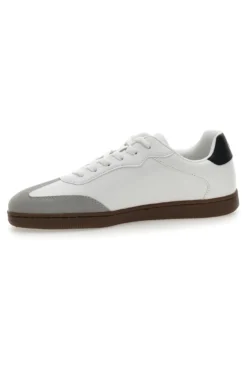 Sneakers Bianche Con Logo Laterale Champion Prestige Mix Material