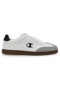 Sneakers Bianche Con Logo Laterale Champion Prestige Mix Material