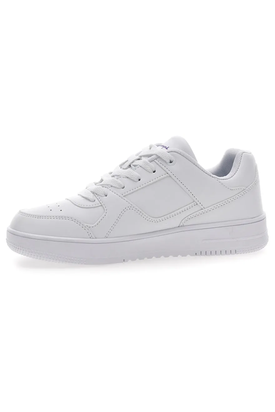 Sneakers Bianche Con Logo Laterale Champion Rebound Low