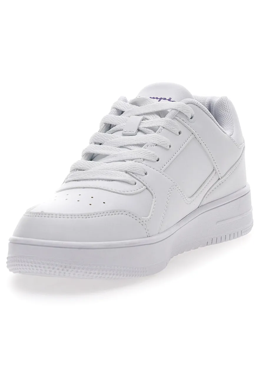 Sneakers Bianche Con Logo Laterale Champion Rebound Low