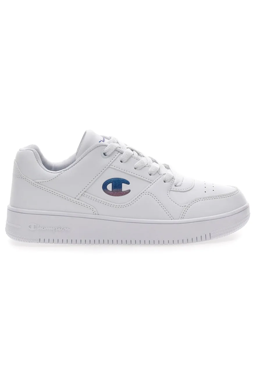 Sneakers Bianche Con Logo Laterale Champion Rebound Low