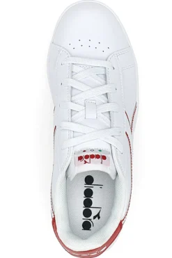 Sneakers bianche con logo rosso e velcro DIADORA GAME P GS