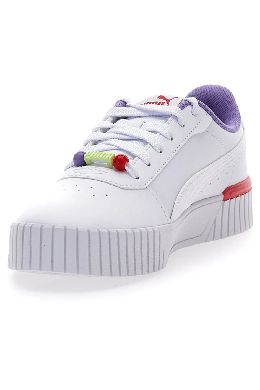 Sneakers bianche con perline Puma Carina 2.0 Pearls Jr
