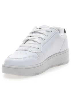 Sneakers bianche con platform e logo glitter Champion Rd18 Platform Glitter G Gs
