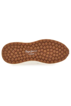 Sneakers Bianche con Platform e Tomaia in Pelle PEPE JEANS WINSLOW ACTION M
