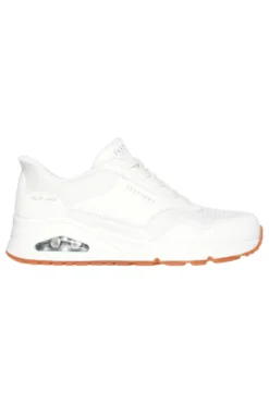 Sneakers Bianche con Platform Skechers Street Hands Free Slip-ins: Uno - Banksia