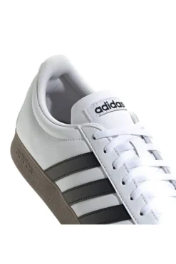 Sneakers bianche con punta rinforzata e strisce nere Adidas VL Court Base