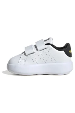 Sneakers bianche con smile e doppio strappo Adidas Advantage Smiley CF I