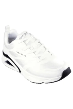 Sneakers Bianche con Soletta Air Cooled Memory Foam SKECHERS Tres-Air Uno - Revolution-Airy