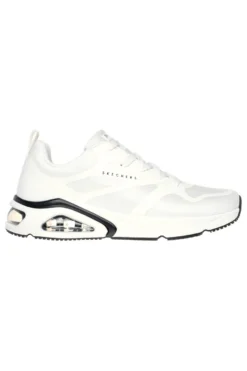Sneakers Bianche con Soletta Air Cooled Memory Foam SKECHERS Tres-Air Uno - Revolution-Airy