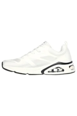 Sneakers Bianche con Soletta Air Cooled Memory Foam SKECHERS Tres-Air Uno - Revolution-Airy