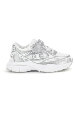 Sneakers bianche con strap e lacci elastici Champion RT25 U PS