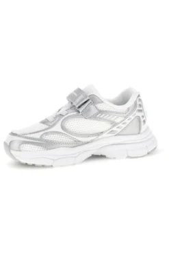 Sneakers bianche con strap e lacci elastici Champion RT25 U PS