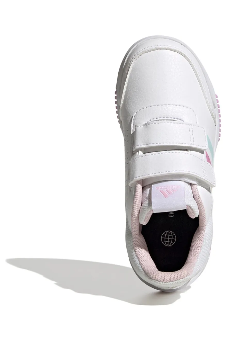 Sneakers Bianche Con Strappi in Velcro Adidas Tensaur Sport 2 CF K