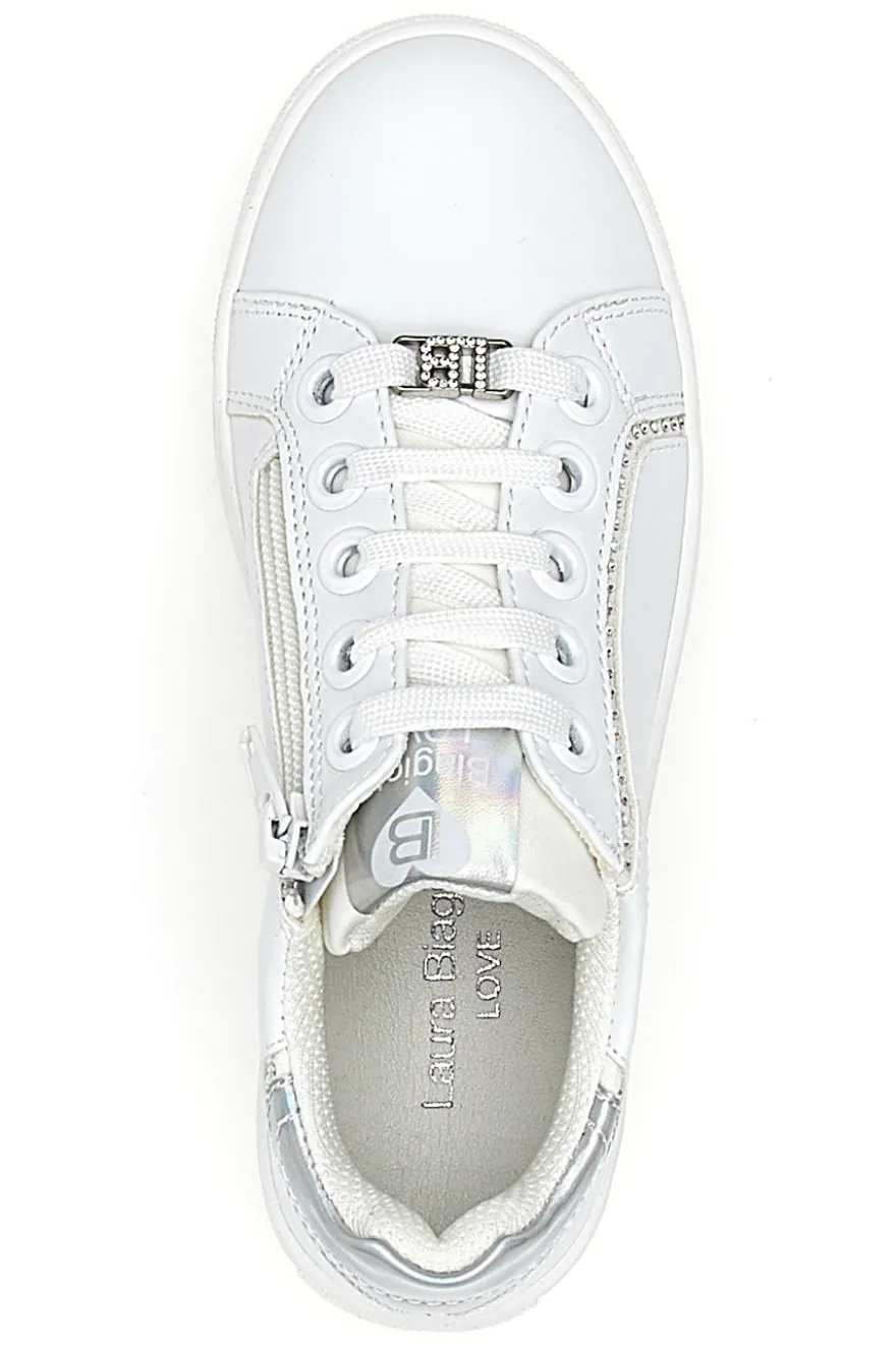 Sneakers bianche con Strass LAURA BIAGIOTTI AGI17008