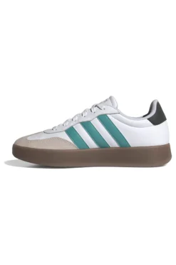 Sneakers bianche con strisce verdi e suola beige Adidas Barreda