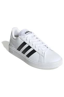 Sneakers bianche con strisce nere stile tennis Adidas Grand Court Base 2