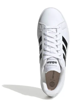Sneakers bianche con strisce nere stile tennis Adidas Grand Court Base 2